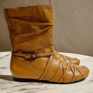 Bronx Leather Laced Ulli Zipper Boot
